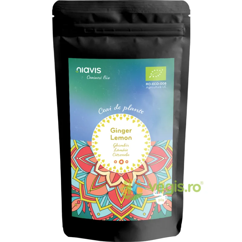 Ceai Ginger Lemon Ecologic/Bio 50g NIAVIS — preț și oferte