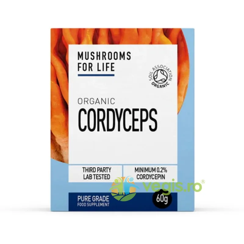 Pulbere de Cordyceps 1000mg Pure Grade Extract Ecologica/Bio 60g MUSHROOMSFORLIFE — preț și oferte