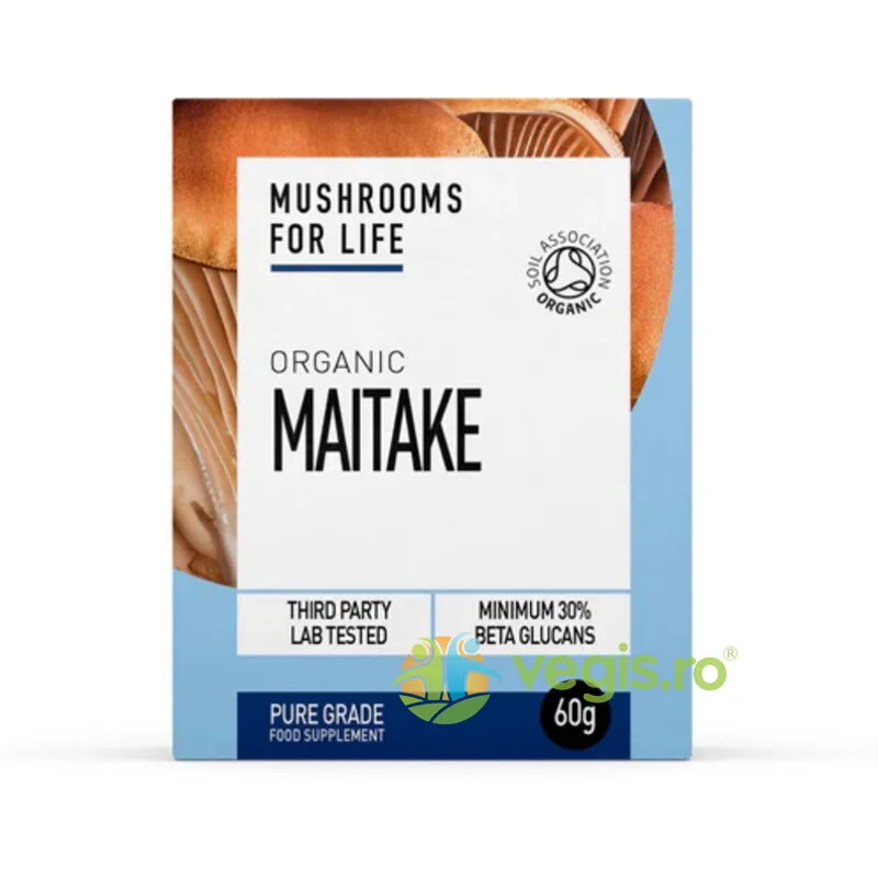 Pulbere de Maitake 1000mg Pure Grade Extract Ecologica/Bio 60g MUSHROOMSFORLIFE — preț și oferte