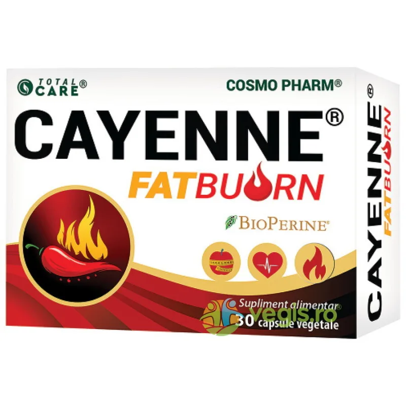 Cayenne Fat Burn 30cps COSMO PHARM — preț și oferte