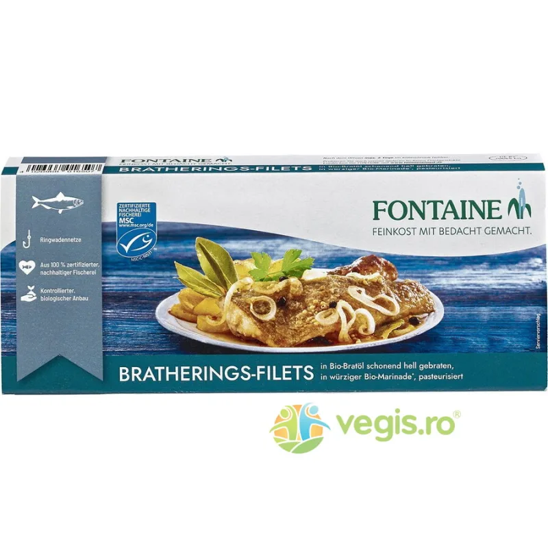 File de Hering Prajit in Marinada Condimentata 325g Fontaine — preț și oferte