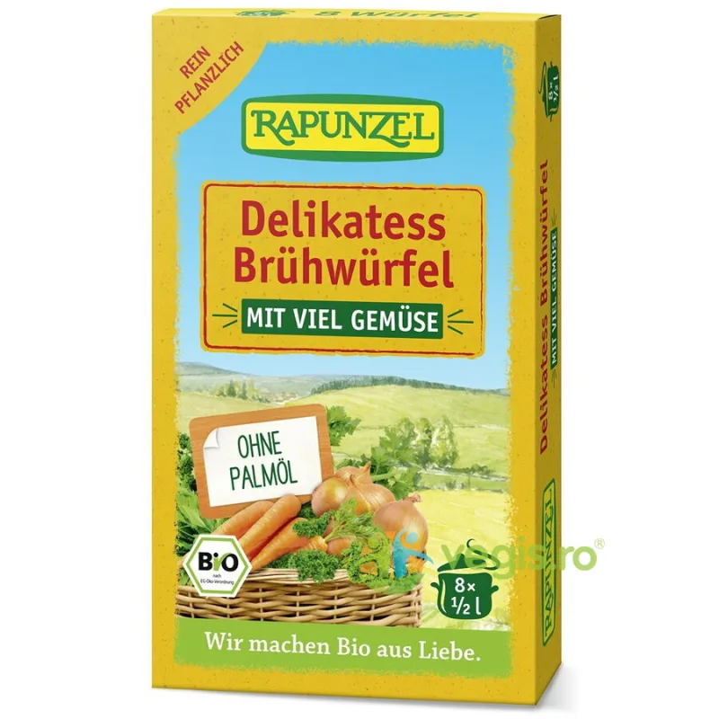 Cuburi de Supa de Legume Ecologice/Bio 8buc - 80g Rapunzel — preț și oferte