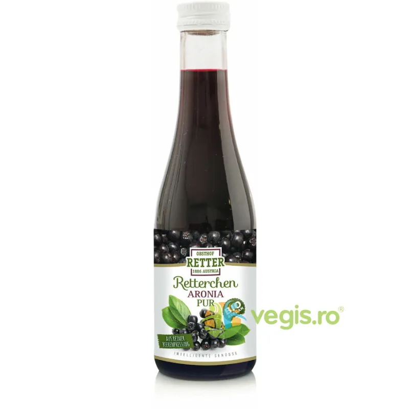 Suc de Aronia Pur Ecologic/Bio 190ml RETTER — preț și oferte