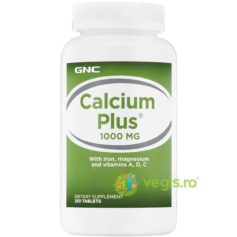 Calcium Plus (Calciu) 1000mg 250tb GNC — preț și oferte