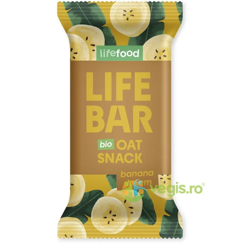 Baton de Ovaz cu Banane Ecologic/Bio 40g LIFEBAR — preț și oferte