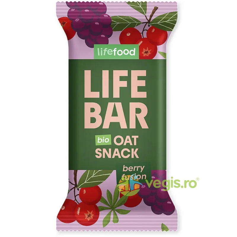 Baton de Ovaz cu Fructe de Padure Ecologic/Bio 40g LIFEBAR — preț și oferte