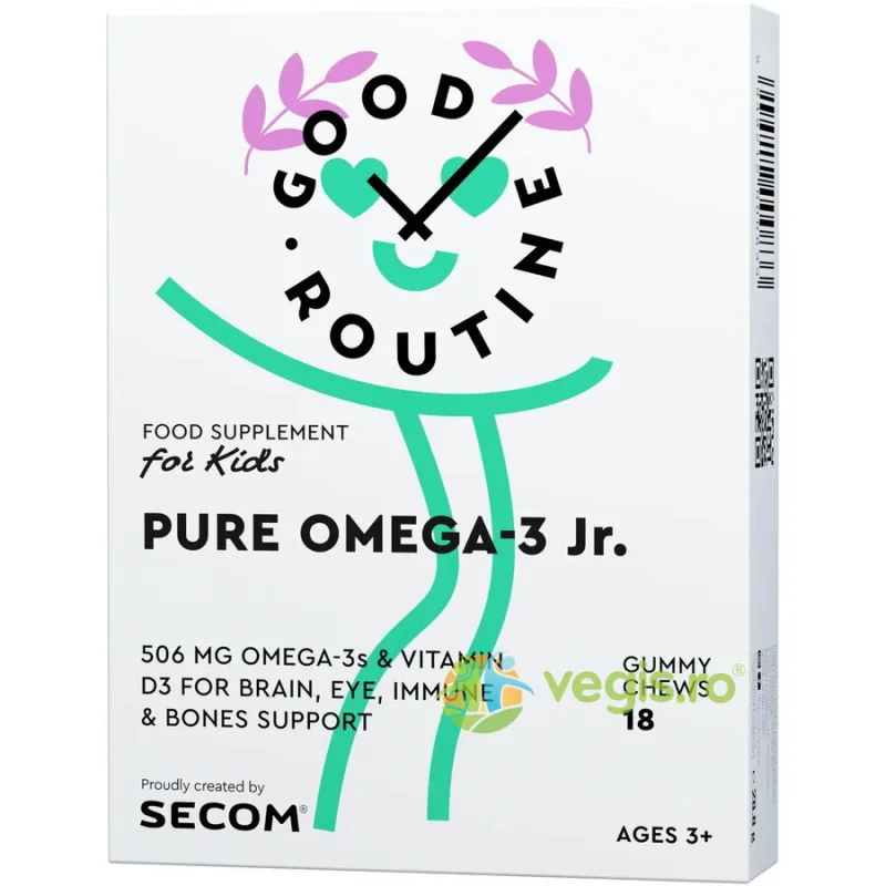 Pure Omega 3 pentru Copii 18 jeleuri Secom, GOOD ROUTINE — preț și oferte