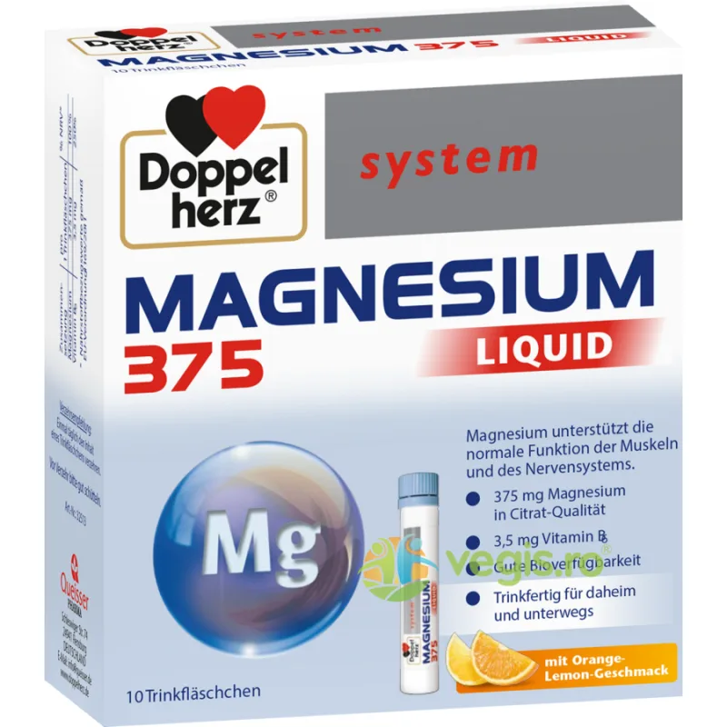 Magneziu 375mg Lichid System 10monodz DOPPELHERZ — preț și oferte