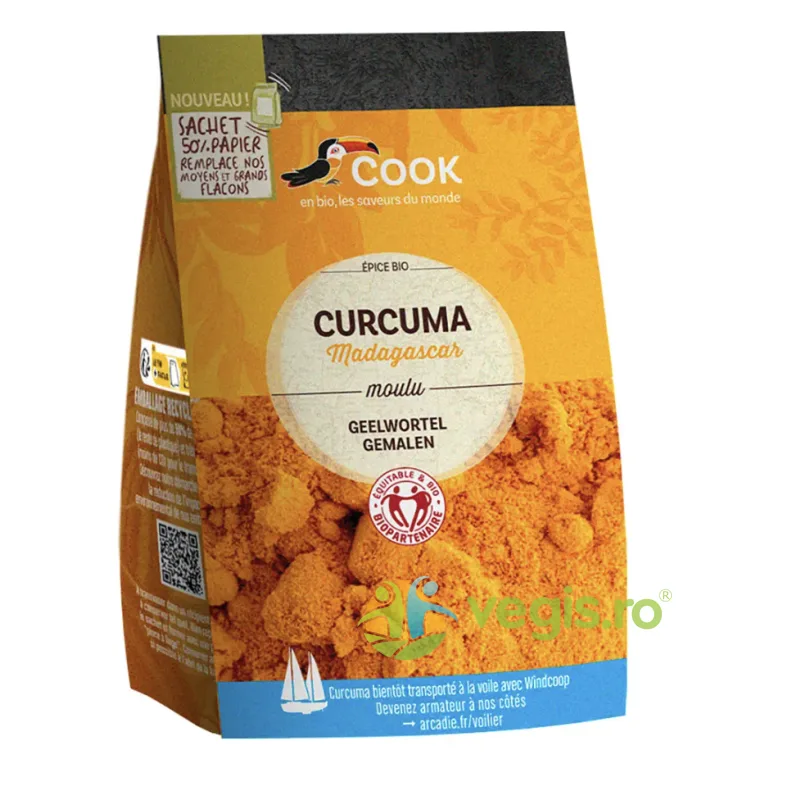 Turmeric Pudra Ecologic/Bio 100g COOK — preț și oferte