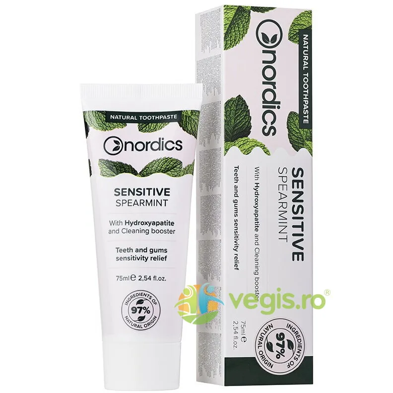 Pasta de Dinti Sensitive cu Menta 75ml NORDICS — preț și oferte