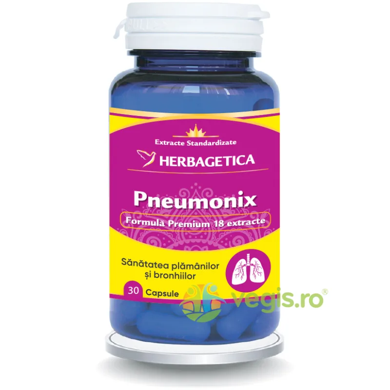 Pneumonix 30cps HERBAGETICA — preț și oferte