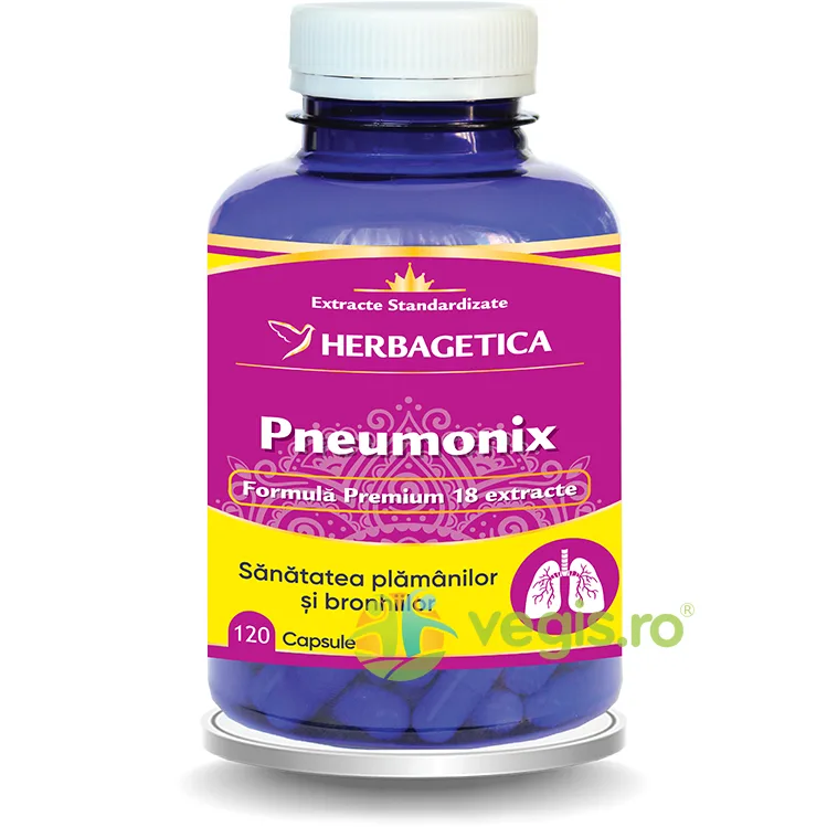 Pneumonix 120cps HERBAGETICA — preț și oferte