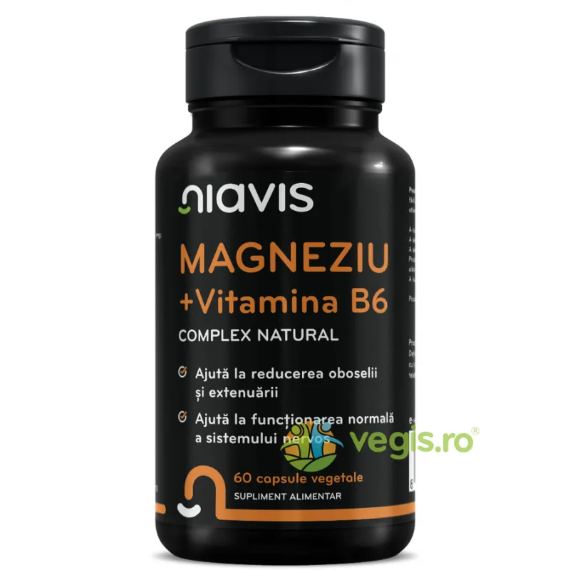 Magneziu + Vitamina B6 60cps NIAVIS — preț și oferte