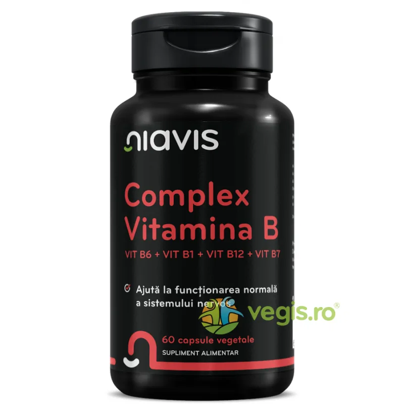 Vitamina B Complex (Vit B6 + Vit B1 + Vit B12 + Vit B7) 60cps NIAVIS — preț și oferte