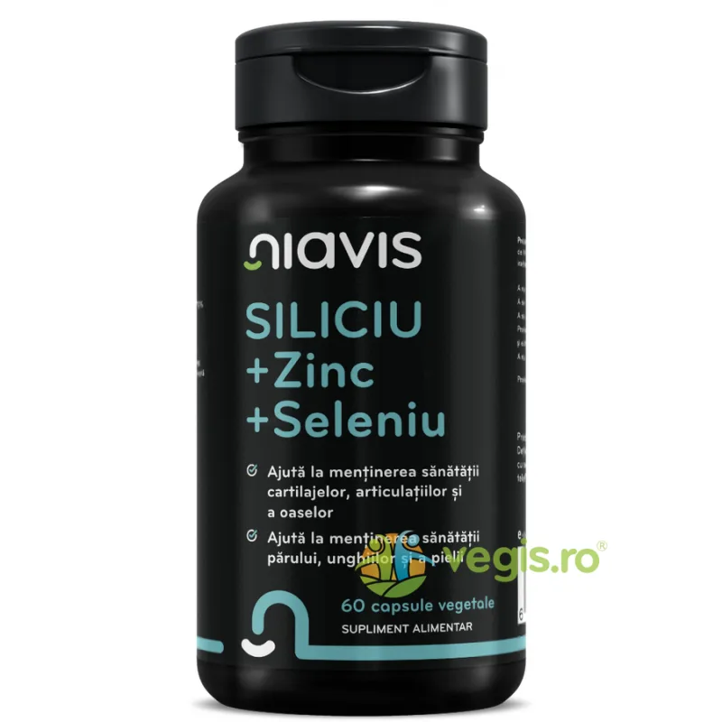 Siliciu + Zinc + Seleniu 60cps NIAVIS — preț și oferte