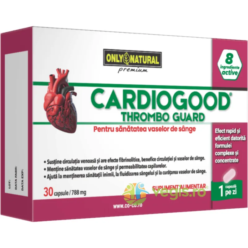 Cardio Good Thrombo Guard 30cps ONLY NATURAL — preț și oferte