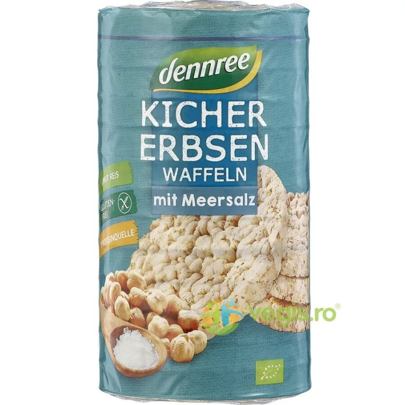 Rondele din Naut si Orez cu Sare fara Gluten Ecologice/Bio 100g Dennree — preț și oferte