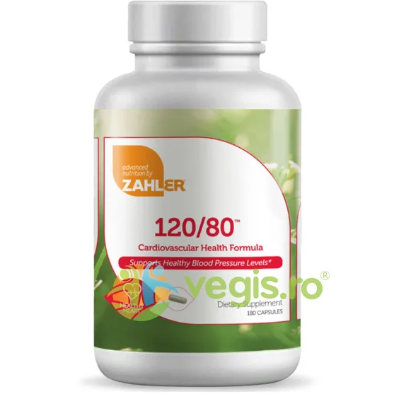 Formula pentru Sanatatea Inimii 120/80 Healty Heart 180cps ADVANCED&nbsp;NUTRITION&nbsp;BY&nbsp;ZAHLER — preț și oferte