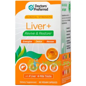 Liver Plus Revive and Restore - Formula Avansata pentru Detoxifierea si Regenerarea Ficatului 60cps
