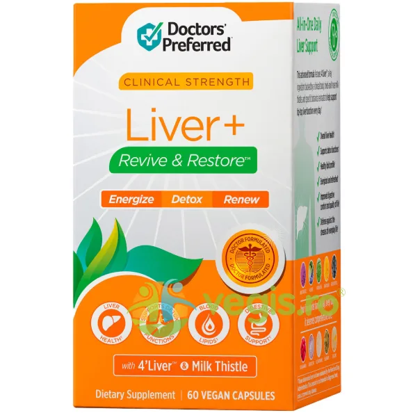 Liver Plus Revive and Restore - Formula Avansata pentru Detoxifierea si Regenerarea Ficatului 60cps DOCTORS PREFERRED — preț și oferte