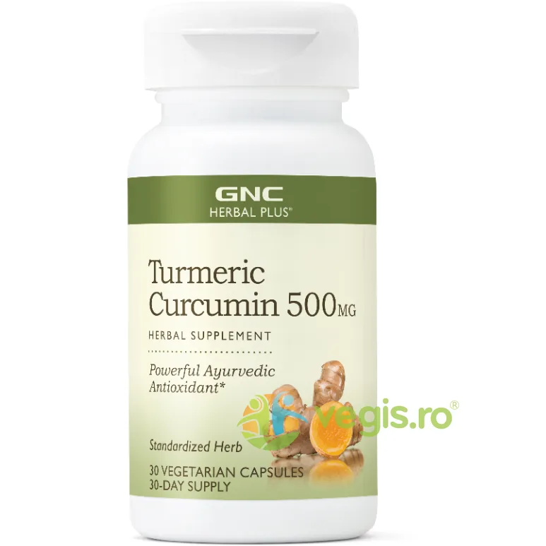 Turmeric Curcumin 500mg Herbal Plus 500mg GNC — preț și oferte