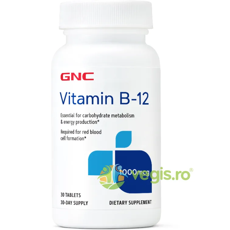 Vitamina B-12 1000mcg 30tb GNC — preț și oferte