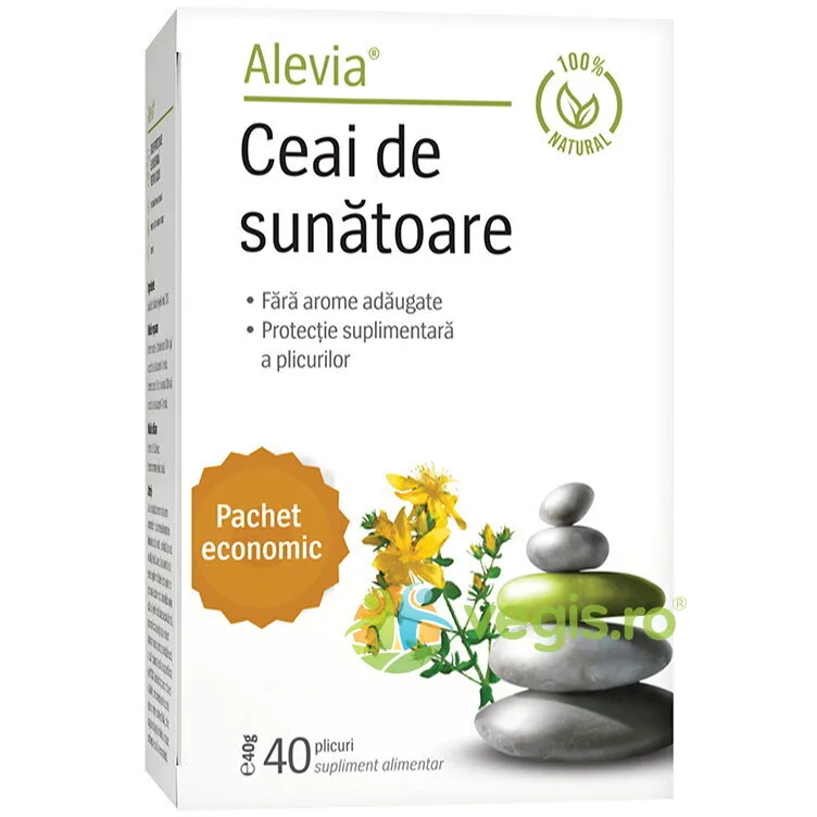 Ceai de Sunatoare 40 plicuri ALEVIA — preț și oferte