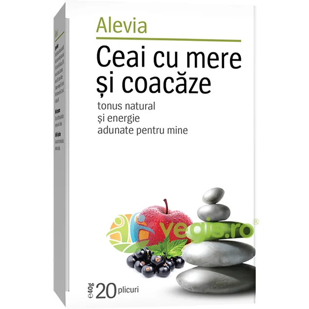 Ceai cu Mere si Coacaze 20 plicuri ALEVIA — preț și oferte