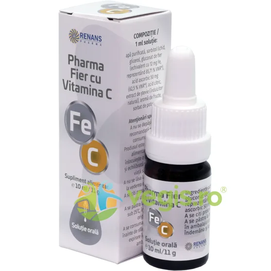 Fier cu Vitamina C Solutie Orala 10ml RENANS PHARMA — preț și oferte