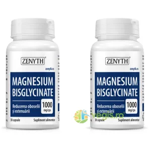 Pachet Magnesium Bisglycinate (Magneziu Bisglicinat) 30cps+30cps