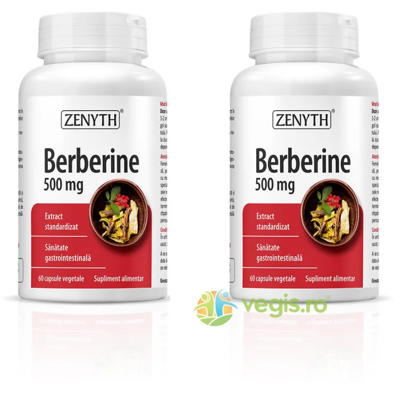 Pachet Berberine 60cps+60cps Zenyth — preț și oferte