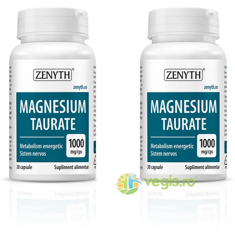 Pachet Magnesium Taurate 1000mg 30cps+30cps Zenyth — preț și oferte