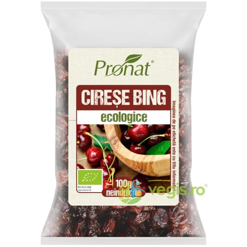 Cirese Bing Neindulcite Ecologice/Bio 100g PRONAT — preț și oferte