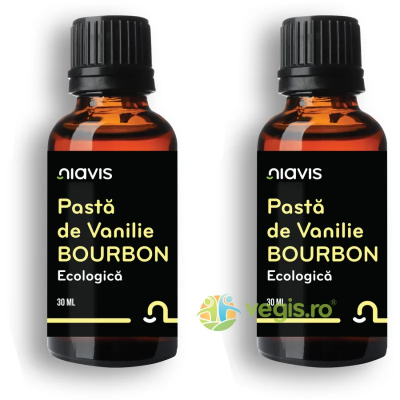 Pachet Pasta de Vanilie Bourbon Ecologica/Bio 30ml+30ml NIAVIS — preț și oferte