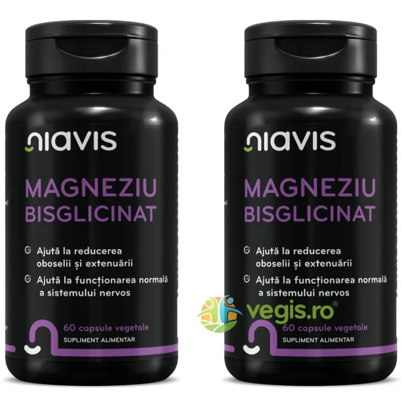 Pachet Magneziu Bisglicinat 60cps+60cps NIAVIS — preț și oferte