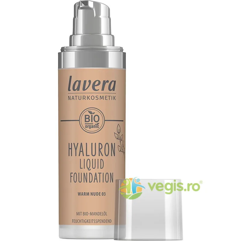 Fond de Ten Warm Nude 03 - Hyaluron Liquid 30ml LAVERA — preț și oferte