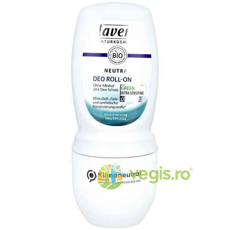 Deodorant Roll-On pentru Piele Foarte Sensibila fara Alcool Neutral 50ml LAVERA — preț și oferte