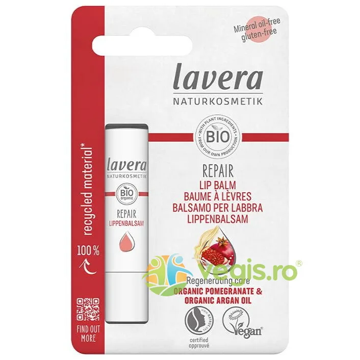 Balsam de Buze cu Rodie si Argan Protect & Repair 4.5g LAVERA — preț și oferte
