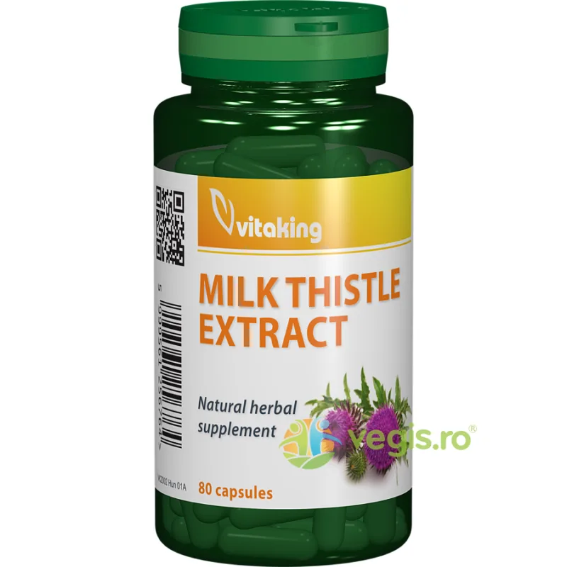 Extract de Armurariu (Milk Thistle Extract) 500mg 80cps VITAKING — preț și oferte