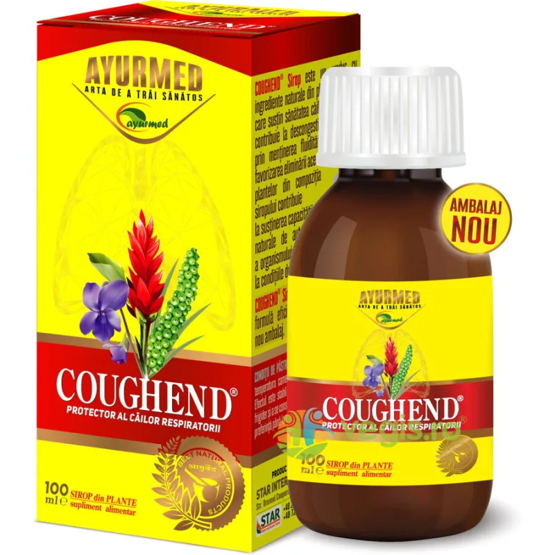 Coughed Sirop 100ml AYURMED — preț și oferte