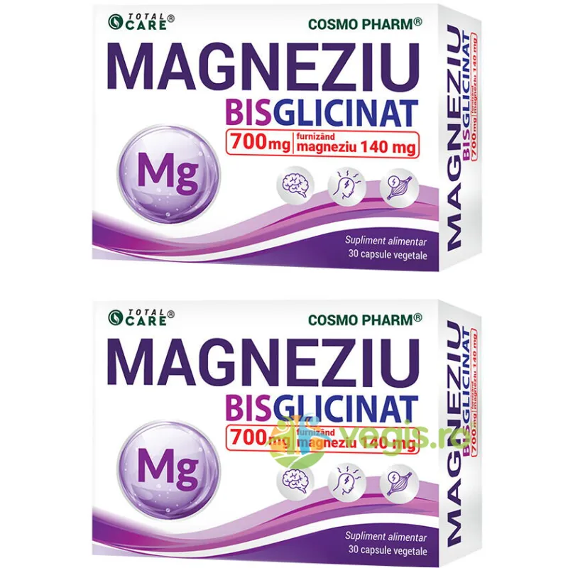 Pachet Magneziu Bisglicinat Concentrat 30cps+30cps COSMO PHARM — preț și oferte