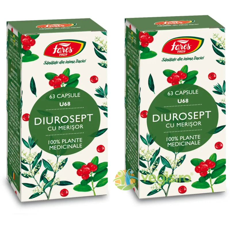 Pachet Diurosept cu Merisor (U68) 63cps+63cps FARES — preț și oferte