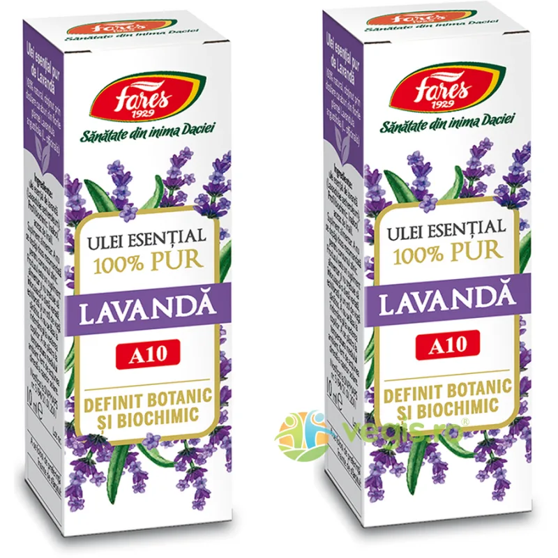 Pachet Ulei Esential de Lavanda 100% Pur (A10) 10ml+10ml FARES — preț și oferte