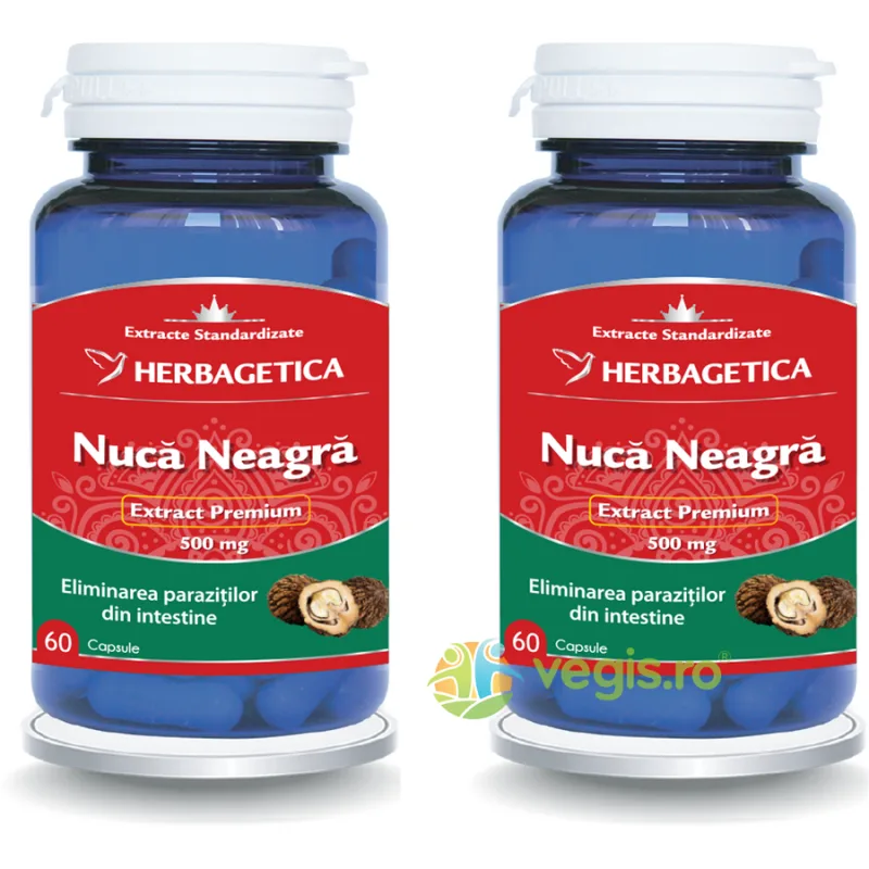 Pachet Nuca Neagra 60cps+60cps HERBAGETICA — preț și oferte