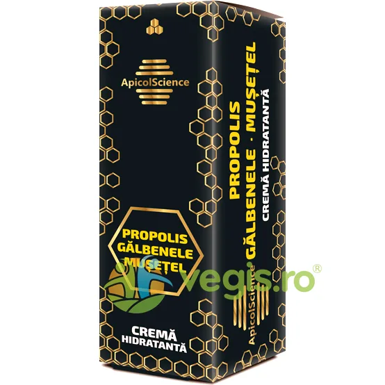 Crema Hidratanta cu Propolis, Galbenele si Musetel 50ml — preț și oferte