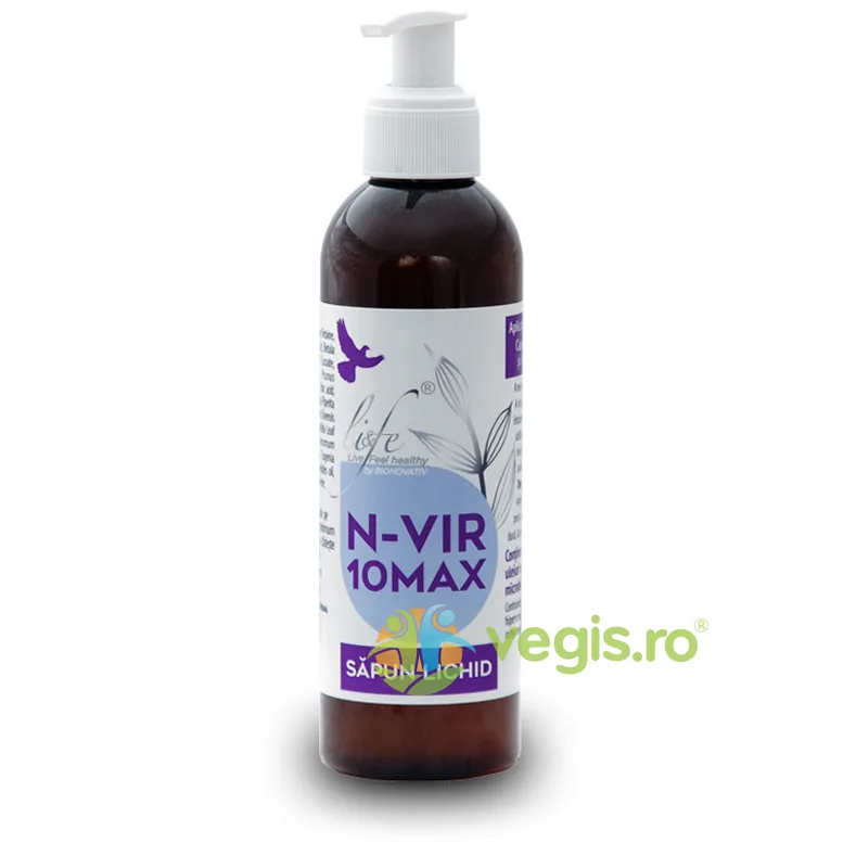 Sapun Lichid N-VIR 10MAX 200ml BIONOVATIV — preț și oferte