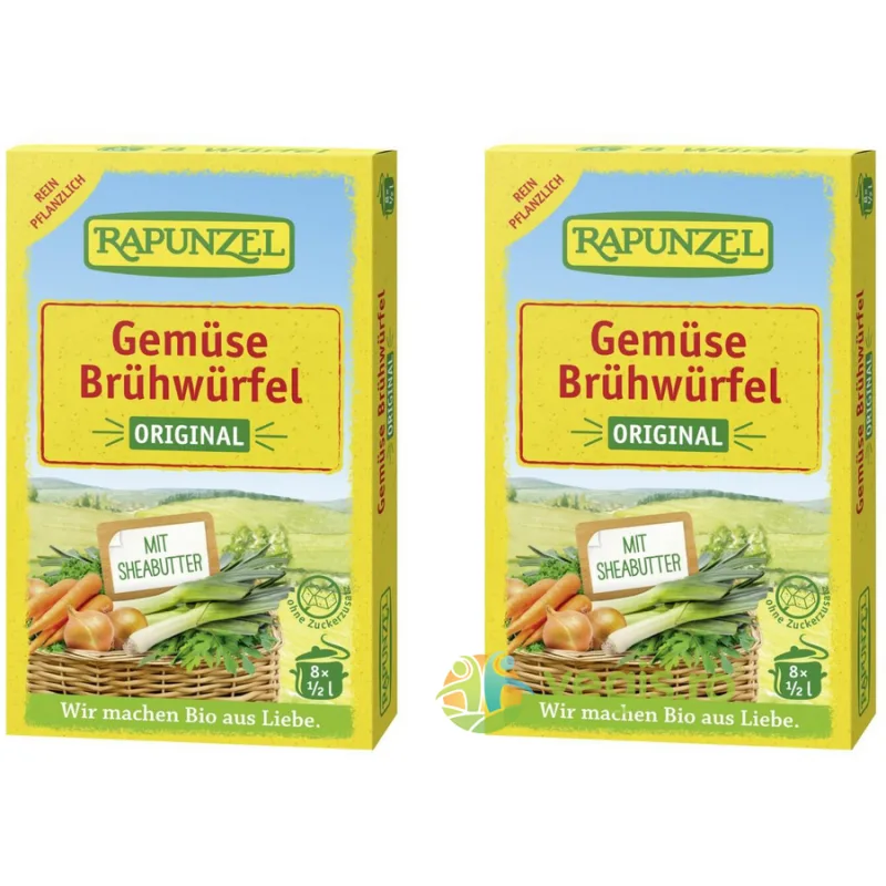 Pachet Cub de Supa de Legume Original Ecologic/Bio 8buc+8buc Rapunzel — preț și oferte