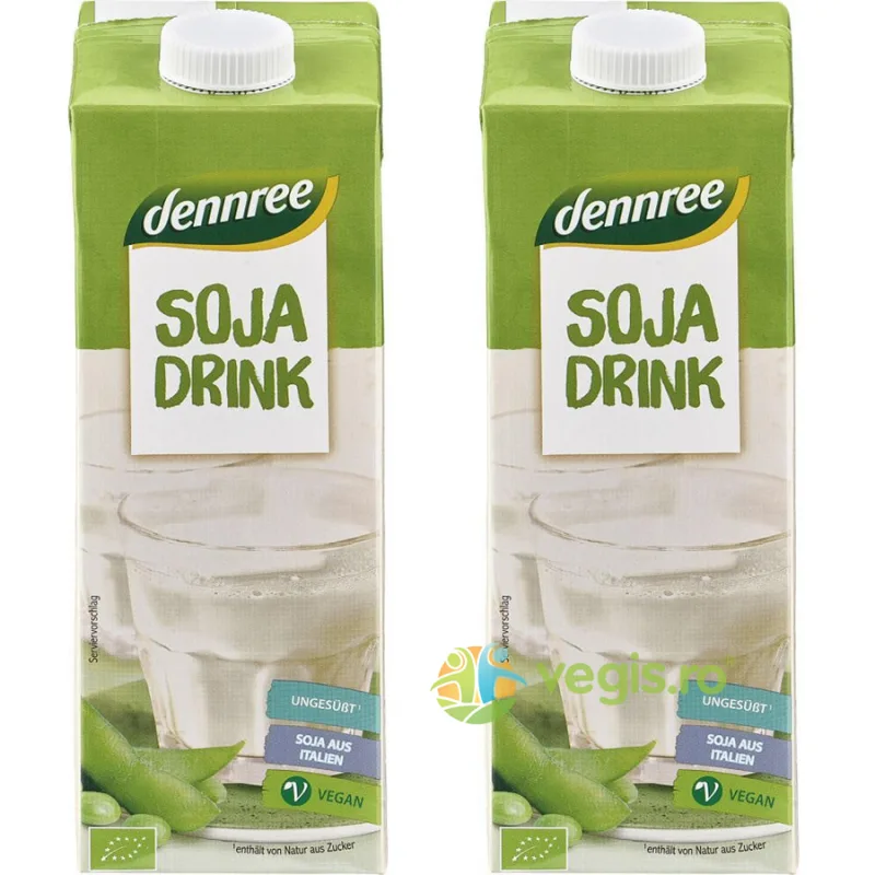 Pachet Bautura de Soia Natur Ecologic/Bio 1L+1L Dennree — preț și oferte