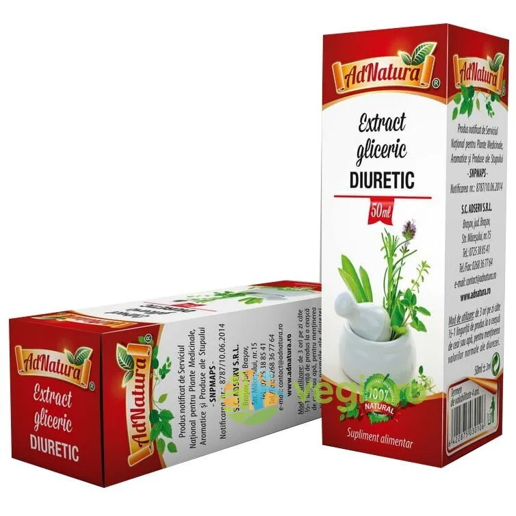 Extract Gliceric Diuretic 50ml ADNATURA — preț și oferte