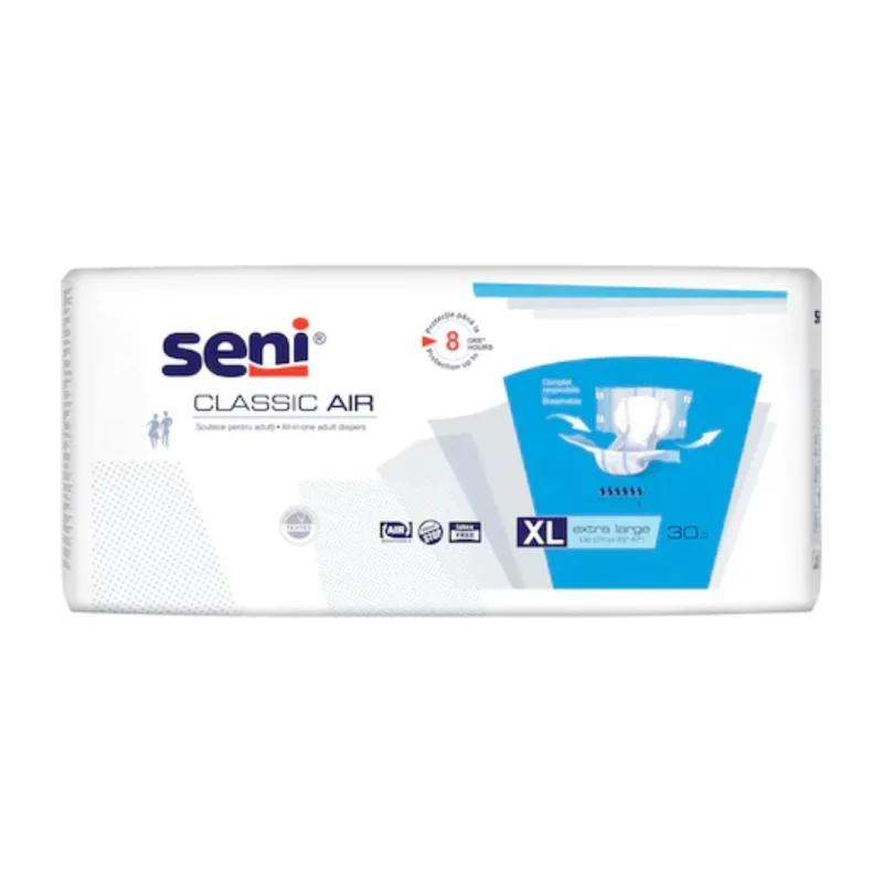 Scutece cu sistem inchis, Seni Classic Air x30 buc, XL — preț și oferte